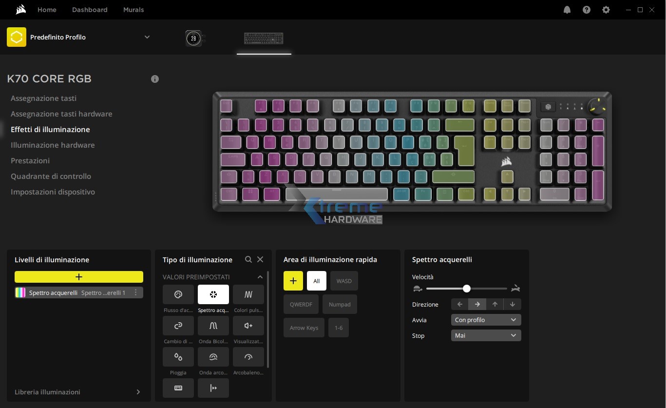 Corsair K70 CORE iCUE 6 b1e7c