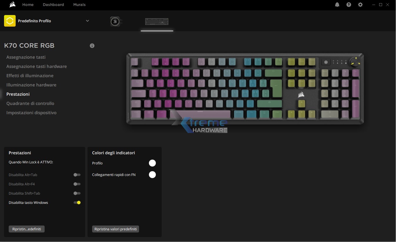 Corsair K70 CORE iCUE 9 68240